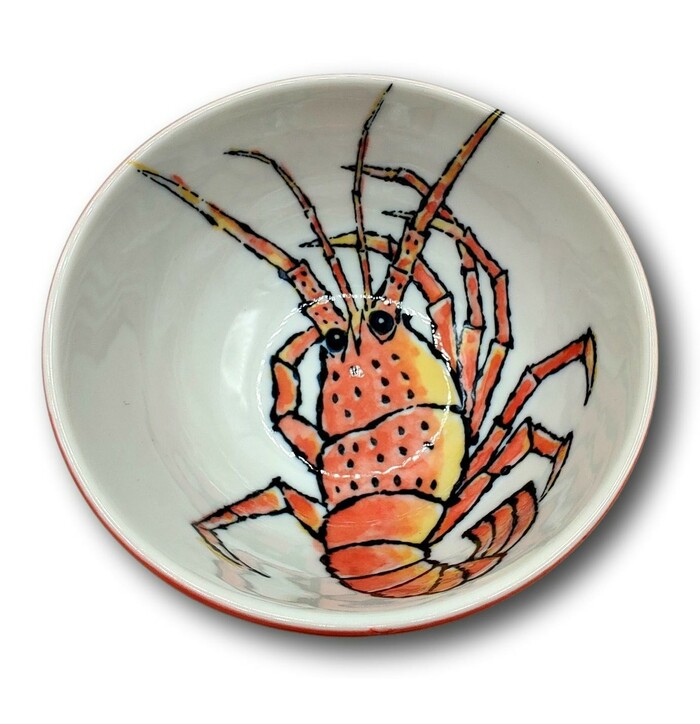 Tokyo Japanese Bowl Lobster Red 13.2 x 6.8 cm image