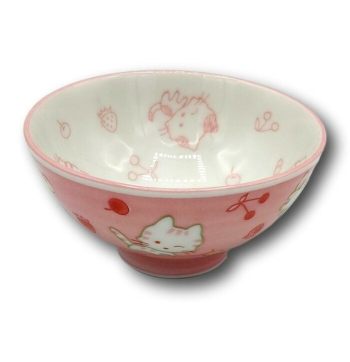 Kawaii Bowl Cat Pink 10.5 x 5 cm image