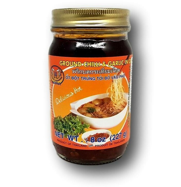 Double Seahorse Ground Chili Garlic Oil  227 g image