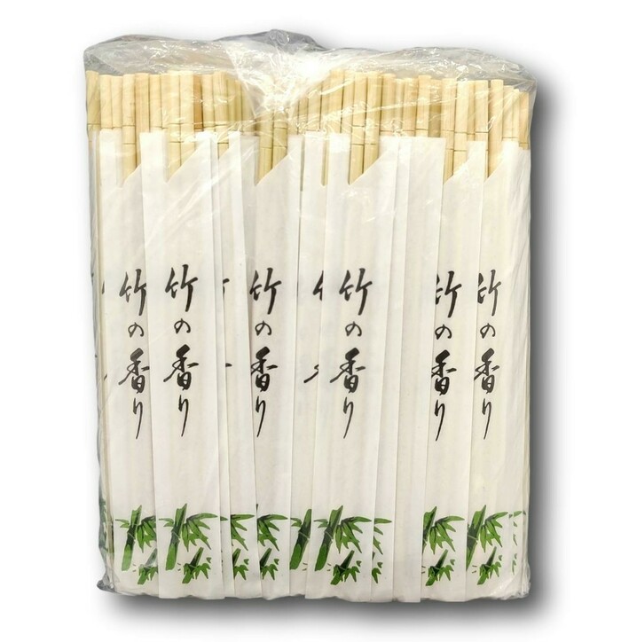 Jade temple Bamboo Chopsticks w/Jap.100 pairs image