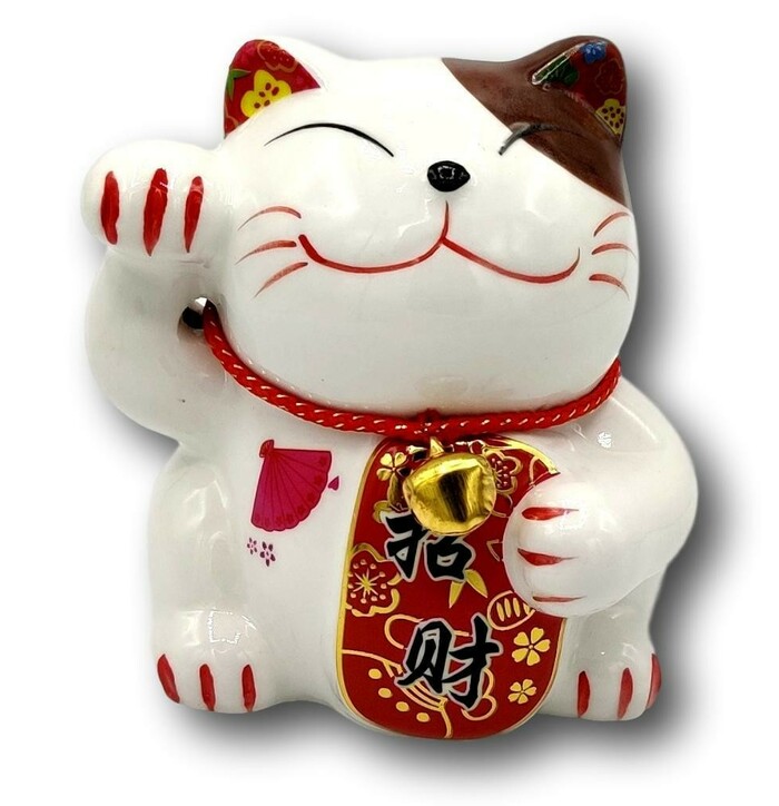 NF Luck Cat White 9cm A image