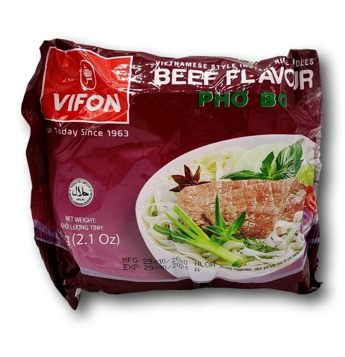 Vifon Pho Bo Beef Noodle  60 g image