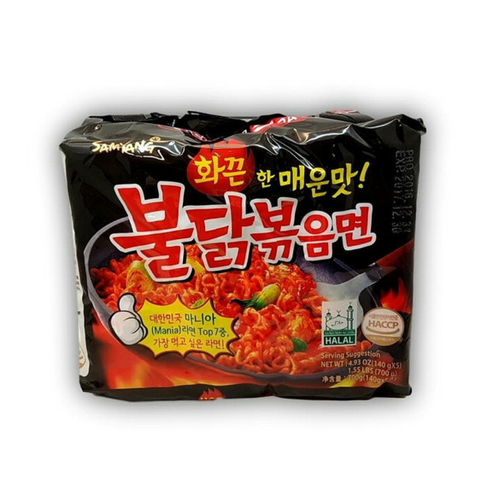 Samyang Tulinen Kana Nuudeli 5 x 140g pussi kuva