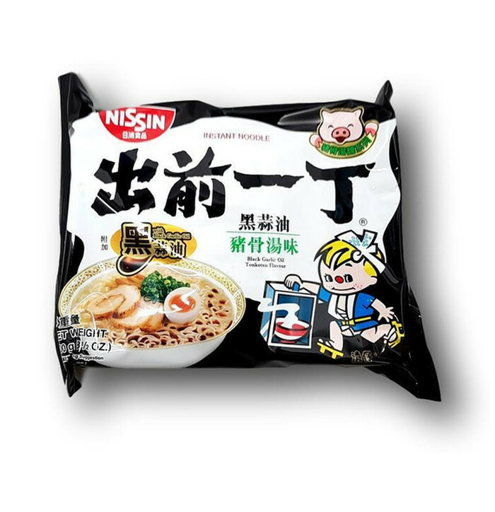 Nissin Musta valkosipuli Tonkotsu pikanuudeli 100g kuva