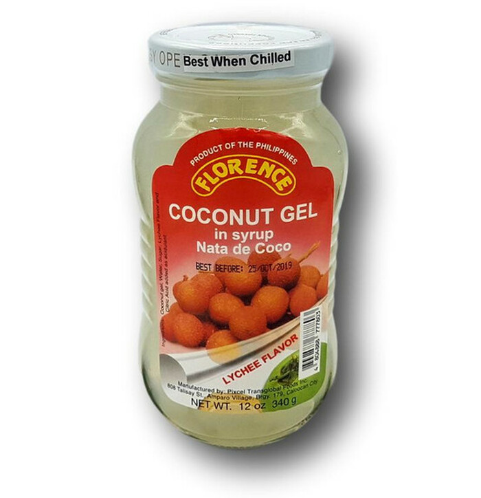 Florence Coconut Gel Dices Lychee 340 g image