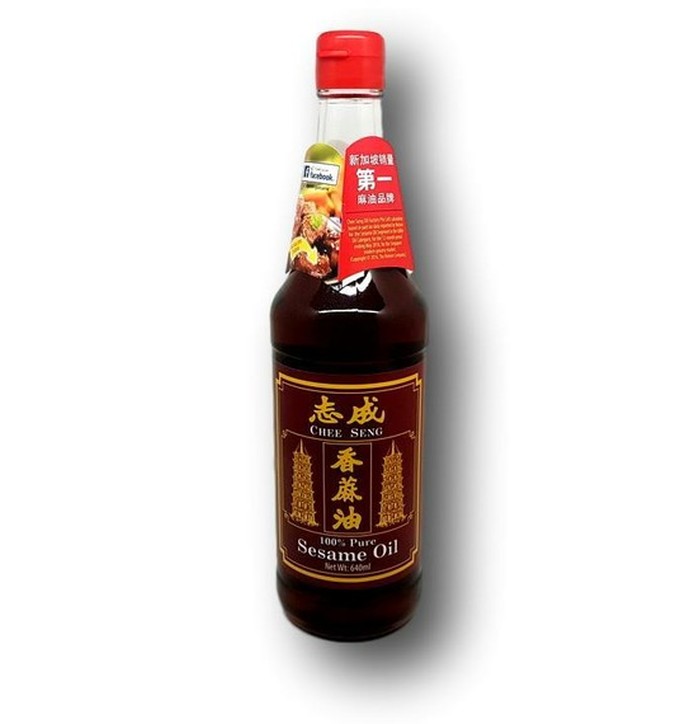 Chee Seng Pure Black Sesame Oil  640 ml image