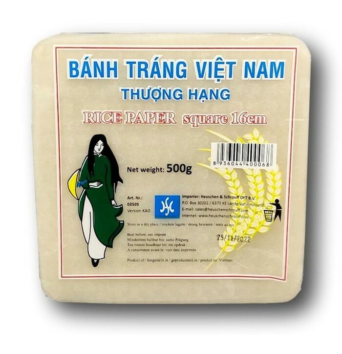 HS Square Rice Paper 16cm 500 g image