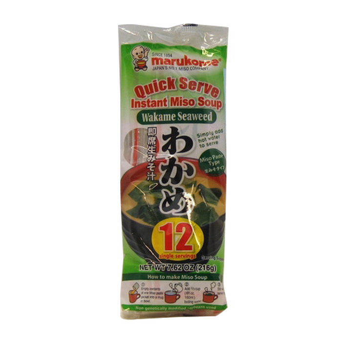 Marukome Instant Miso Soup (wakame)  216 g image