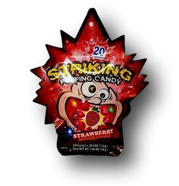 Yuhin Shocking Popping candy Strawberry  20x1.5g image