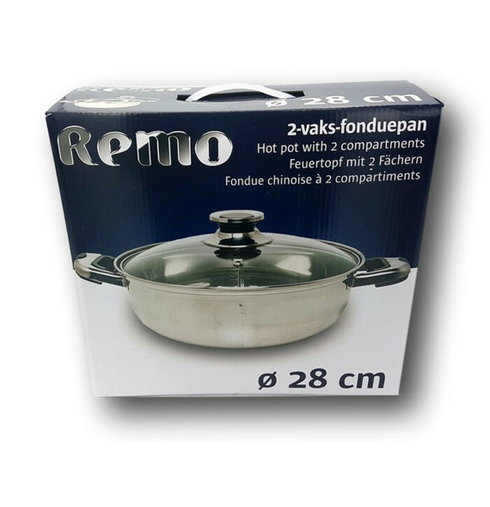 Remo S/S Fondue Pan 2 sides 28 cm image