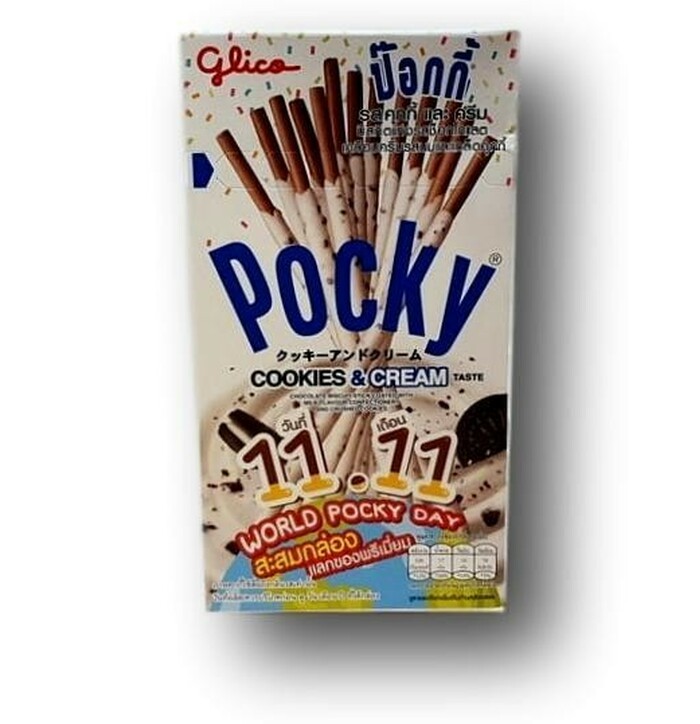 Glico Pocky Cookie & Cream Biscuit Stick 45 g image