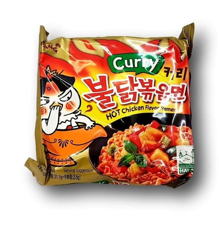 Samyang Tulinen curry-kananuudeli  140 g kuva