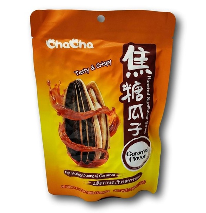 Cha Cha Roasted Sunflower Seeds Caramel Flav. 160g image