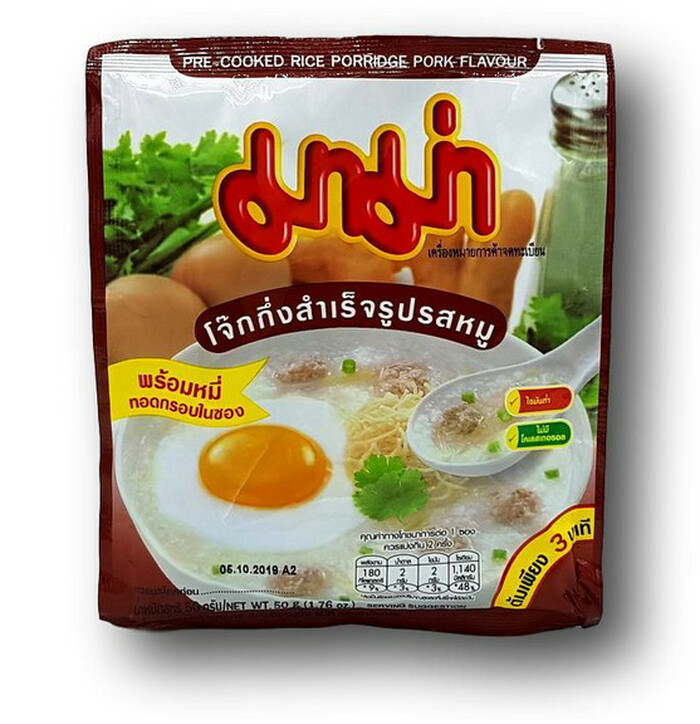 Mama Instant Rice Porridge Pork Flavor 50 g image