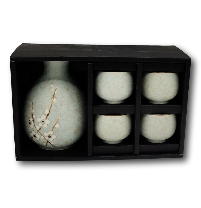 Green Soshun Sake Set 3.7x12cm image