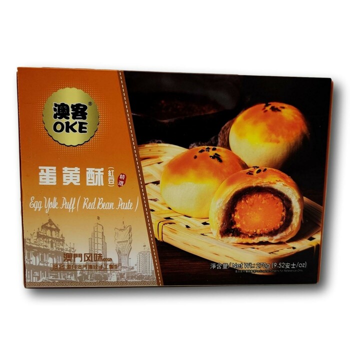 Oke Egg Yolk Puff Red Bean Paste 270g image