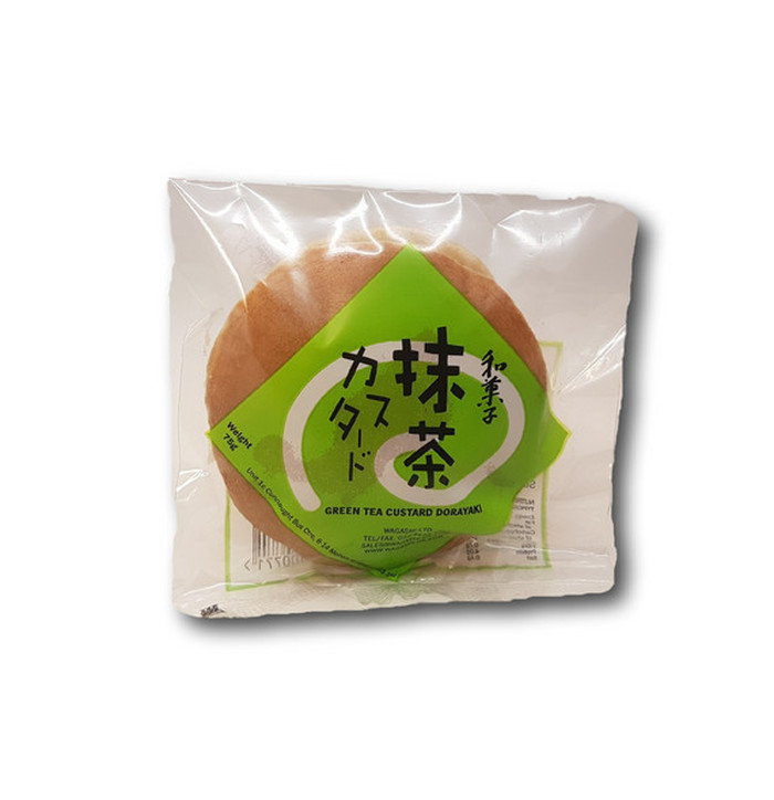 Matcha Custard Dorayaki Japanese cake 75g image