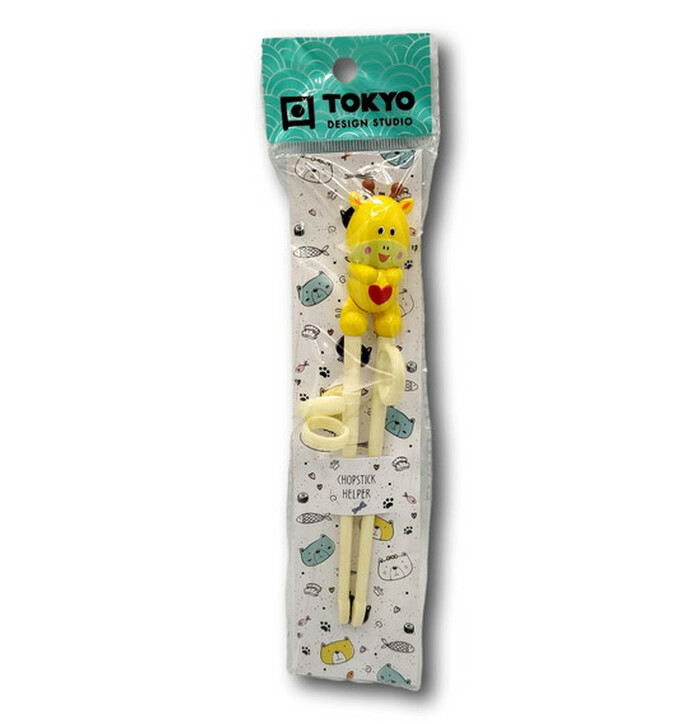 Children Chopsticks Giraffe 22cm Yellow image