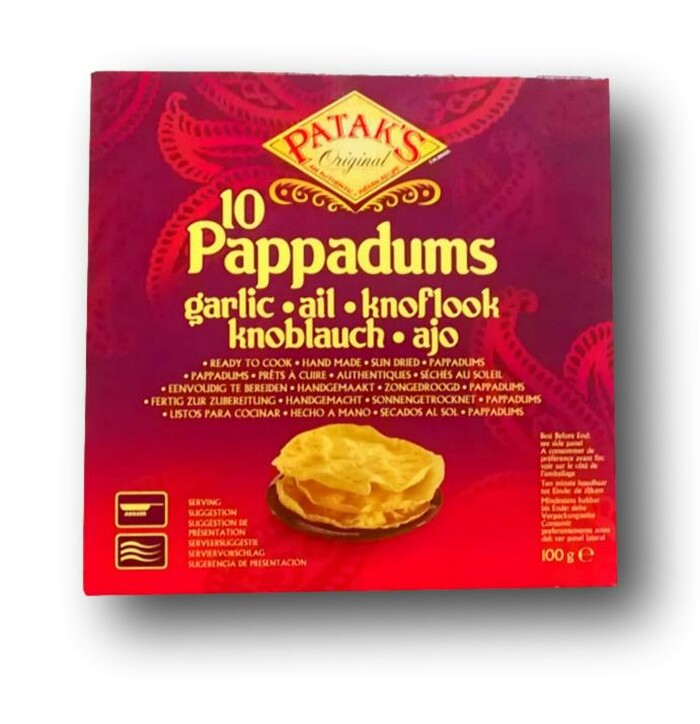 Intialainen Papadum valkosipulileipä100g kuva