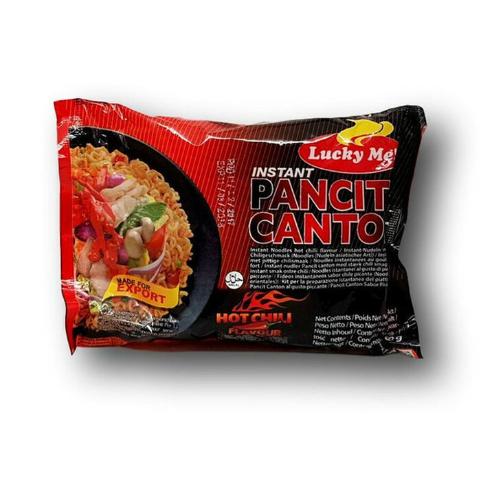 Lucky Me Instant Chili Pancit Canton Noodles 60 g image