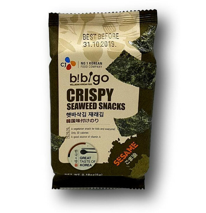 Cj Seaweed Crisps Sesame  5 g image