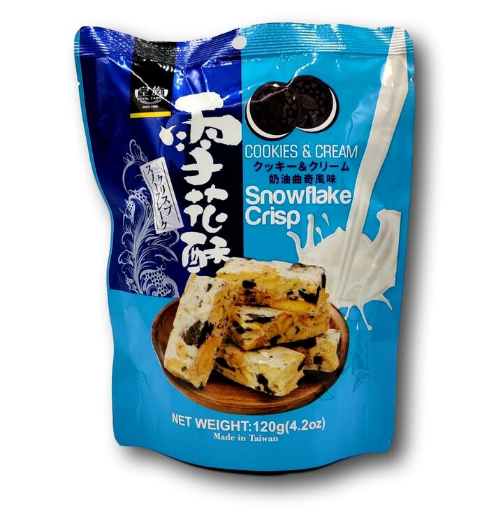 Royal Family Snowflake Crisp Cookies & Cream 120g image