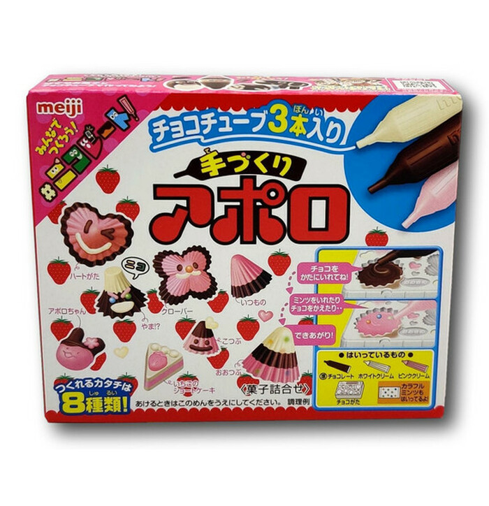 Meiji Tee-se-itse  mansikkakarkki  30g kuva