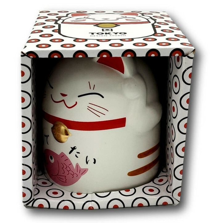 Tokyo Lucky Cat Cup Pink 8.5x9.8cm 350ml image