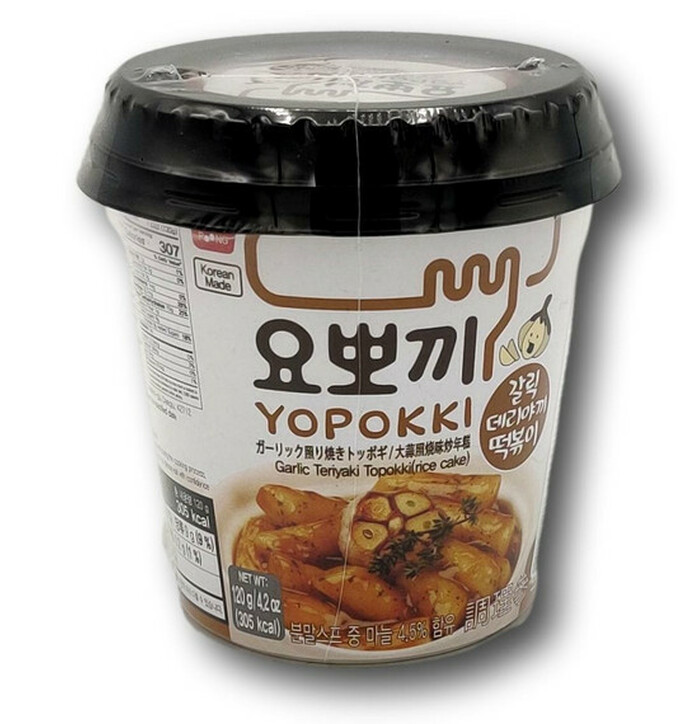 Yopokki Rice Cake Cup Garlic Teriyaki Flav. 120g image