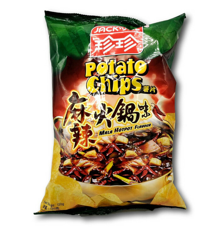 Jack & Jill Potato Chips Mala Hot Pot Flav. 120g image