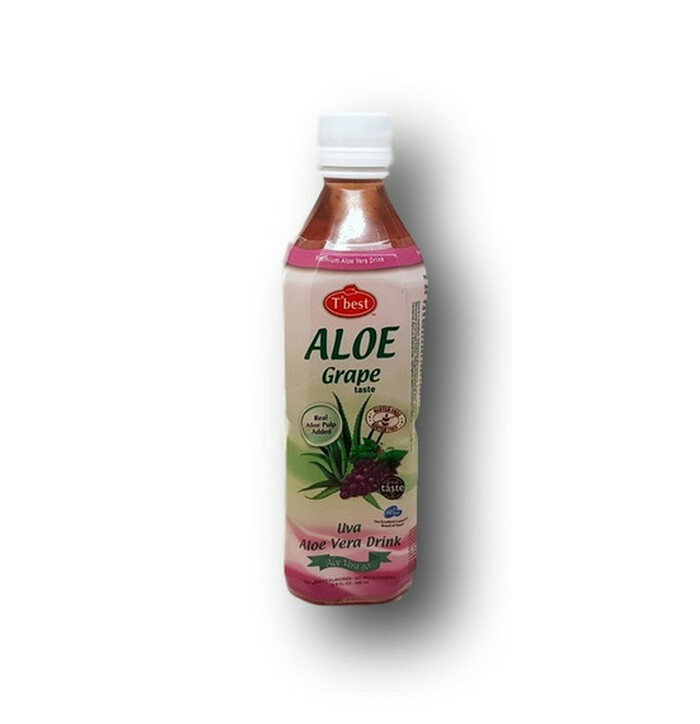 T Best Aloe Vera Drink Grape  500 ml image