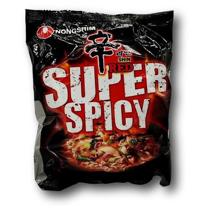 Shin Red Super Spicy Instant Noodles 120g image