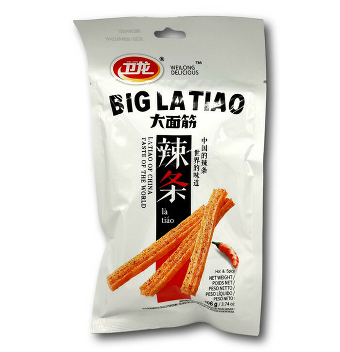 Wei Long Vegetarian Gluten Spicy Strips Large 106g image