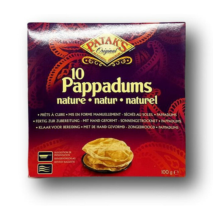 Patak'S Pappadums Plain Nature  100 g image