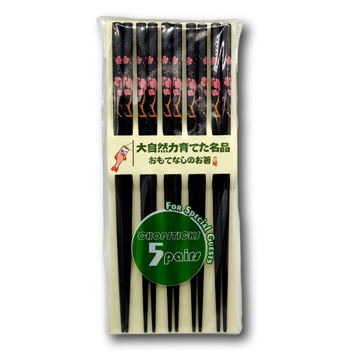 Japanese Chopstick Black 5pcs image