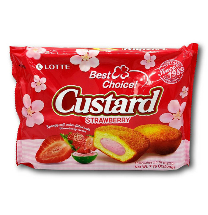 Lotte Custard Pie Strawberry Fl 220g image