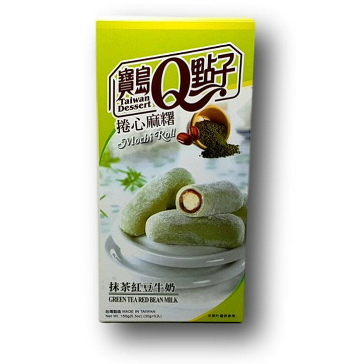 Q Brand Matcha Red Bean Mochi  150 g image