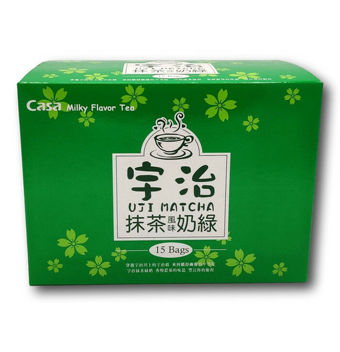 Casa Uji Matcha Maitomainen Vihreä tee15x25g kuva