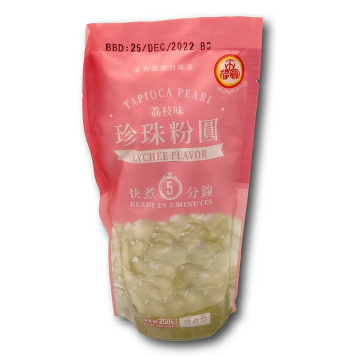 Wufuyuan Tapioca Pearl Topping Lychee Fl 250g image