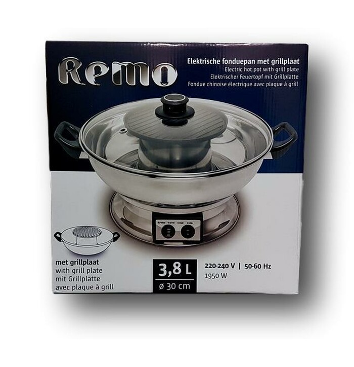 Remo Electrical Hot Pot w/BBQ Grill image