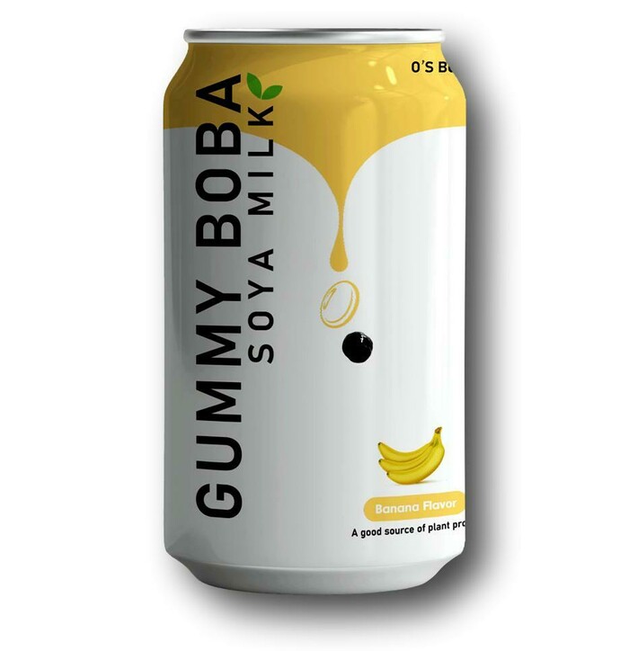 O's Bubble Gummy Boba Soya Milk Banana 315ml image