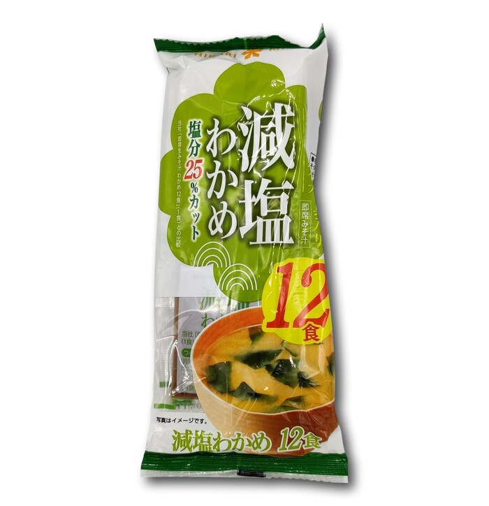 Hikari Instant Low Salt Miso Soup Wakame 12p image