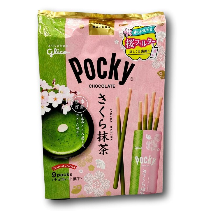 Pocky Biscuit Sticks Sakura Matcha 114,3g image