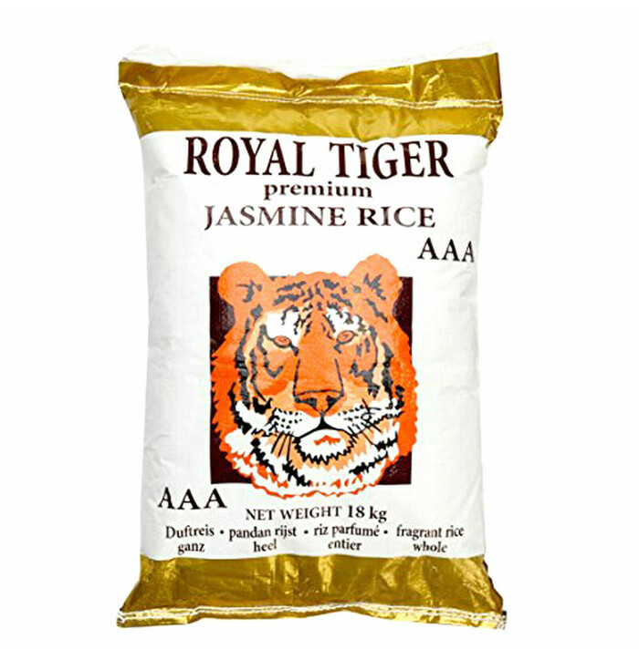 Royal Tiger Pitkäjyväinen jasmiiniriisi 18kg kuva