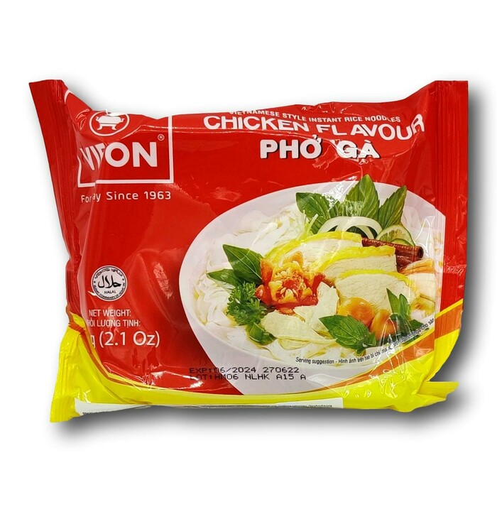 VIFON Inst Rice Noodle Chicken Pho Ga 60g image