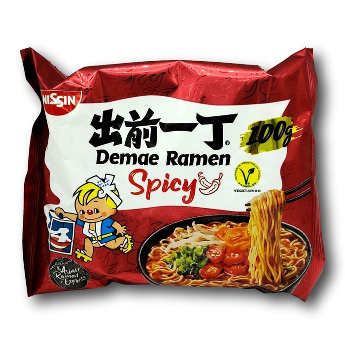 Nissin Demae Ramen nuudeli tulinen 100g kuva