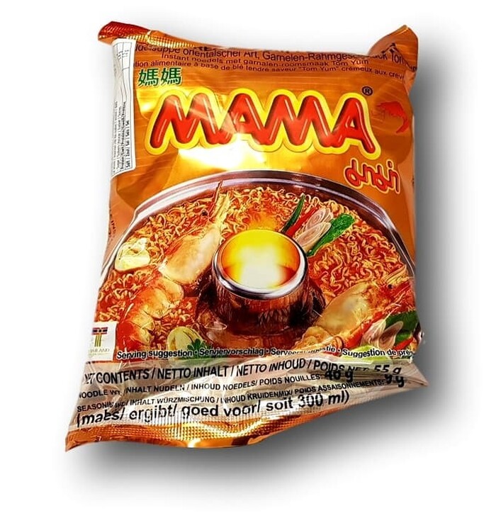 Mama Creamy Tom Yum Flavor Shrimp Noodle 55 g image