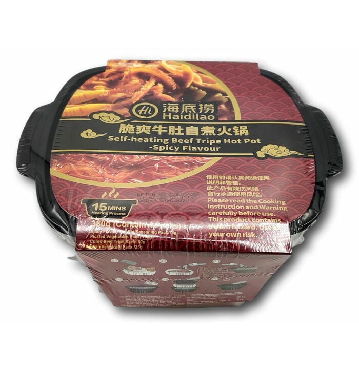 HI Self Heating Beef Trip Hot Pot Spicy Flav. 380g image