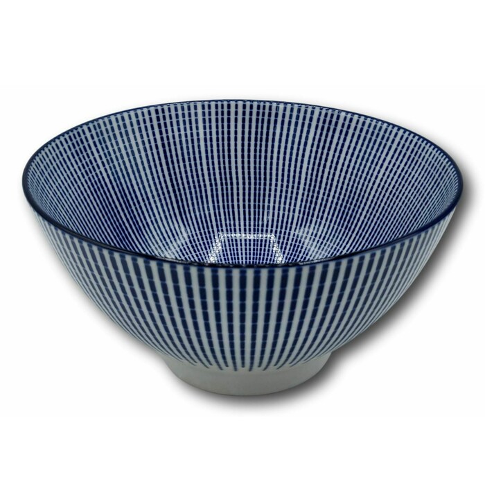 Japanese Bowl Blue 18x9cm image