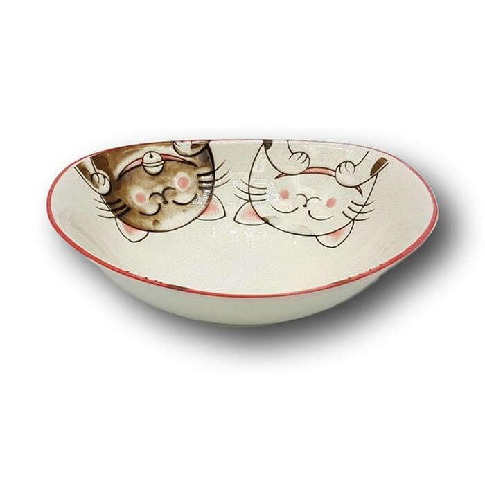 EMRO Japanese Bowl Three Cat 15 x 7 cm image